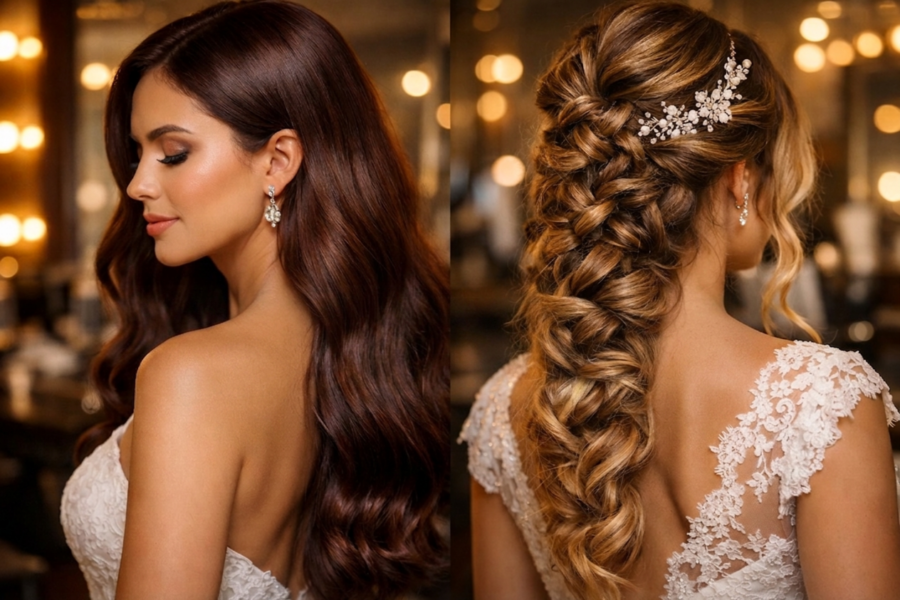 Global Hair Colour vs Highlights: What Works Best for Bridal Hairstyles
