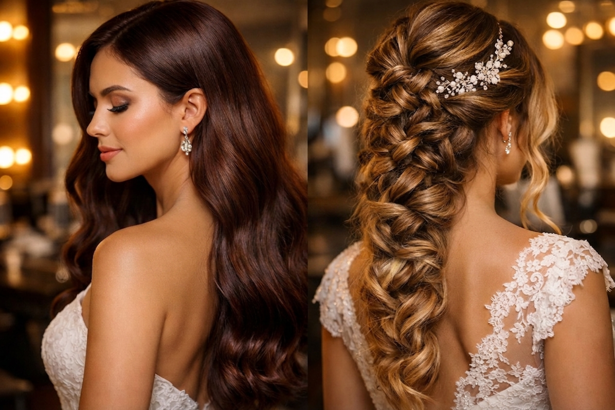 Global Hair Colour vs Highlights: What Works Best for Bridal Hairstyles